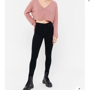 BDG twig high rise black skinny jeans size 26